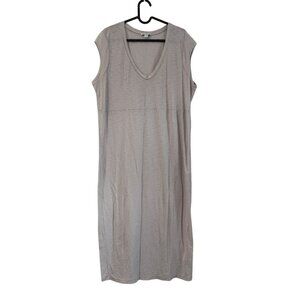 James Perse Light Taupe Lightweight Midi Sleeveless Dress Womens Size 4 XLarge